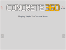Tablet Screenshot of concrete360.com